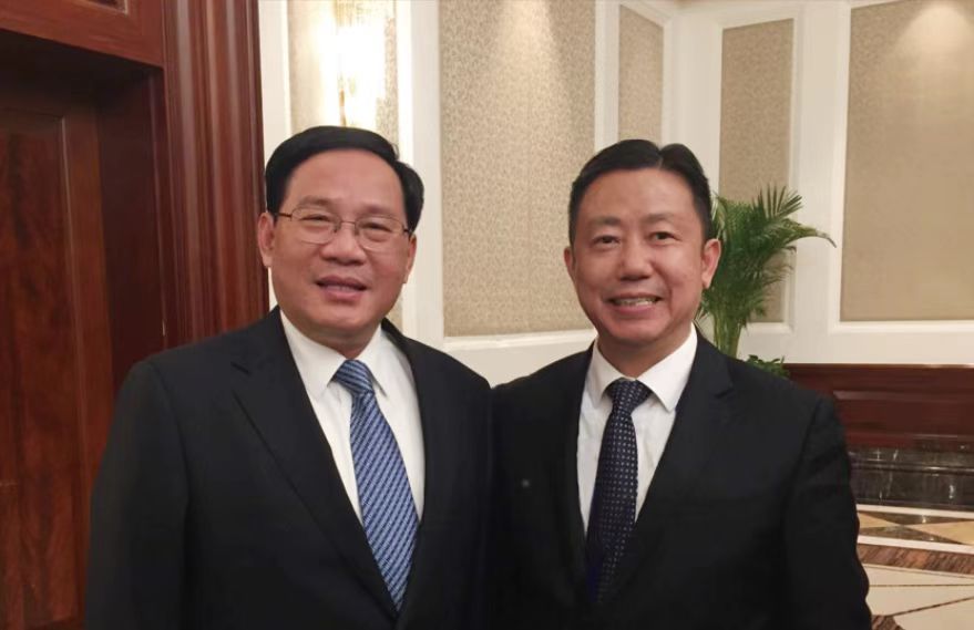中央政治局常委、国务院总理李强与周海江合影